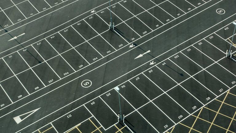 pave a parking lot